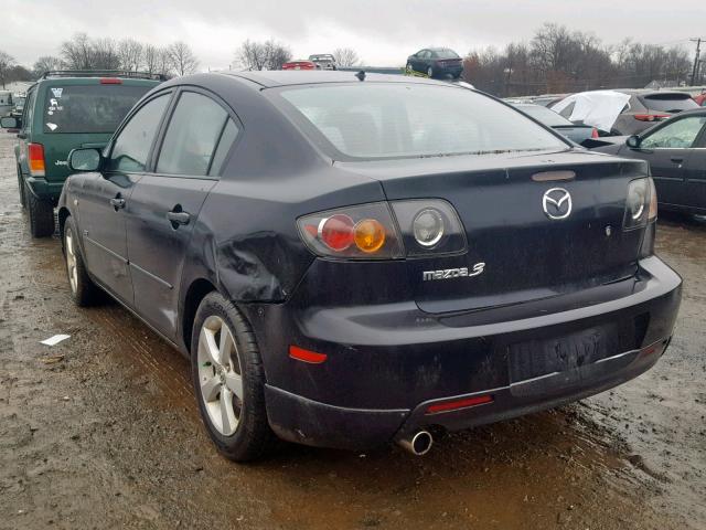 JM1BK324661412155 - 2006 MAZDA 3 S BLACK photo 3