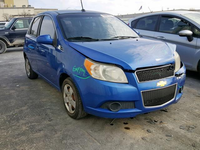 KL1TD66E29B299197 - 2009 CHEVROLET AVEO LS BLUE photo 1
