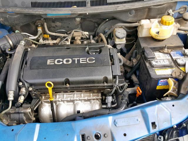 KL1TD66E29B299197 - 2009 CHEVROLET AVEO LS BLUE photo 7