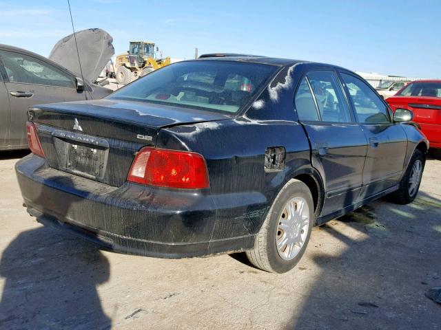 4A3AA36GX3E088261 - 2003 MITSUBISHI GALANT DE BLACK photo 4