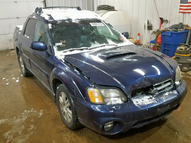 4S4BT63C455106076 - 2005 SUBARU BAJA TURBO BLUE photo 1