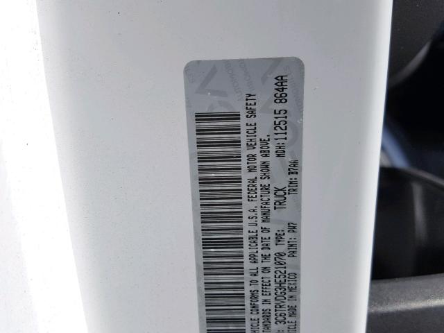 3C6TRVDG3HE521070 - 2017 RAM PROMASTER 白色 照片 10