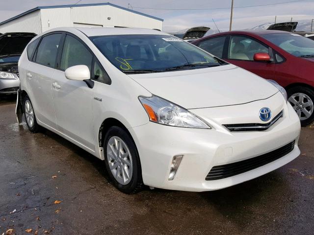 JTDZN3EU0EJ013807 - 2014 TOYOTA PRIUS V WHITE photo 1