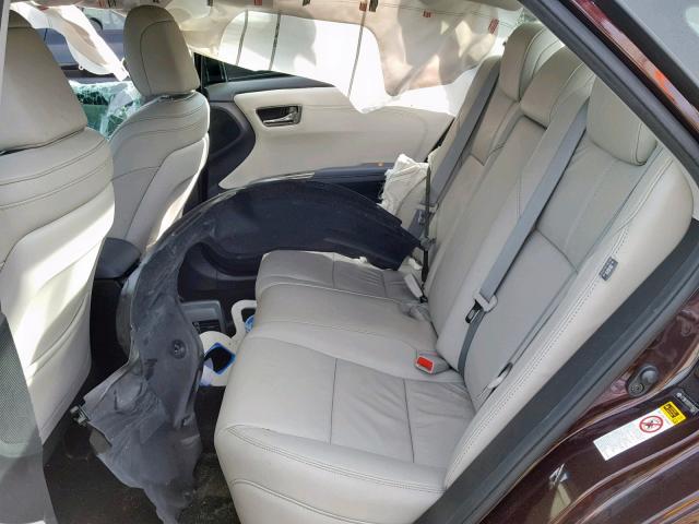 4T1BK1EB2FU150627 - 2015 TOYOTA AVALON XLE BURGUNDY photo 6