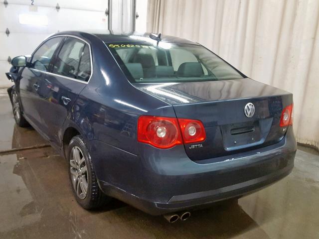 3VWSF71K16M779458 - 2006 VOLKSWAGEN JETTA 2.5 BLUE photo 3