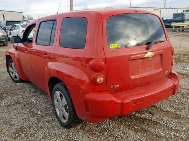 3GNCA13B89S625465 - 2009 CHEVROLET HHR LS RED photo 3