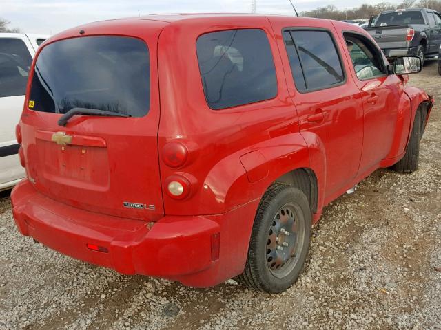 3GNCA13B89S625465 - 2009 CHEVROLET HHR LS RED photo 4