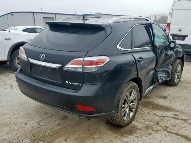 JTJBC1BA2D2447948 - 2013 LEXUS RX 450 BLACK photo 4