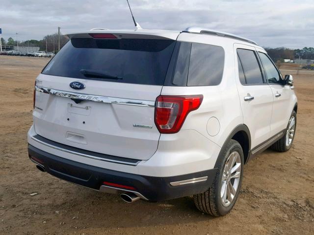 1FM5K7FH5JGC90259 - 2018 FORD EXPLORER L WHITE photo 4