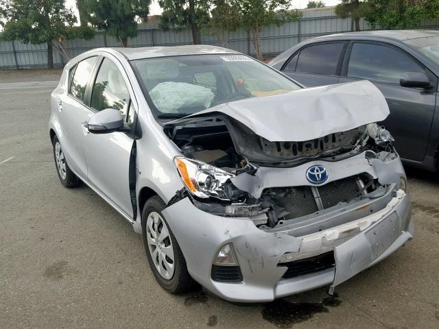 JTDKDTB30E1564870 - 2014 TOYOTA PRIUS C SILVER photo 1