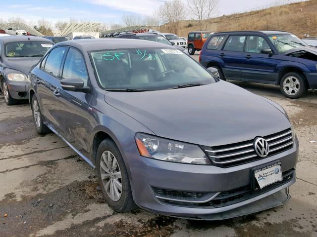 1VWAS7A30FC006787 - 2015 VOLKSWAGEN PASSAT S GRAY photo 1