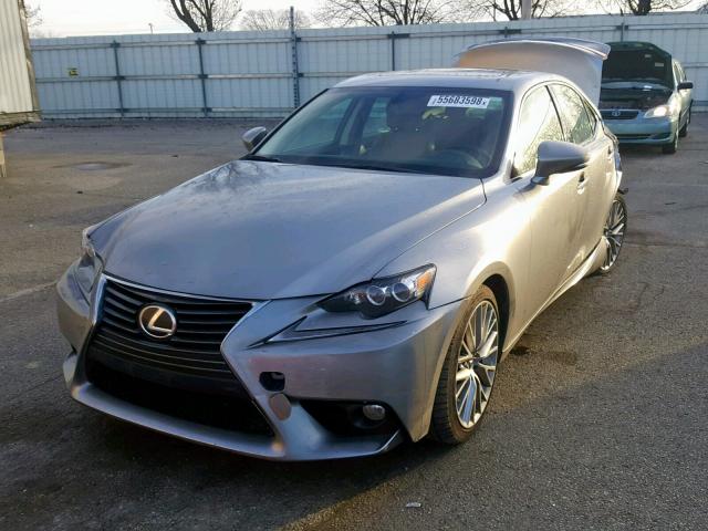 JTHCF1D24E5014148 - 2014 LEXUS IS 250 GRAY photo 2