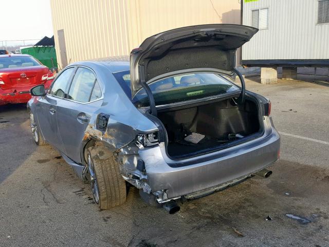 JTHCF1D24E5014148 - 2014 LEXUS IS 250 GRAY photo 3