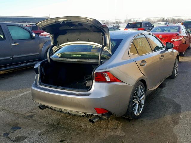 JTHCF1D24E5014148 - 2014 LEXUS IS 250 GRAY photo 4