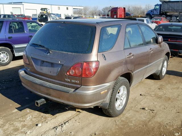 JT6HF10U5X0029389 - 1999 LEXUS RX 300 GOLD photo 4