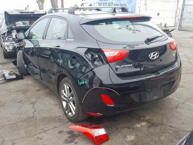 KMHD35LH1GU316786 - 2016 HYUNDAI ELANTRA GT BLACK photo 3