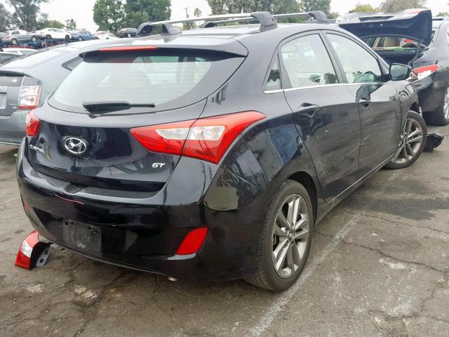 KMHD35LH1GU316786 - 2016 HYUNDAI ELANTRA GT BLACK photo 4