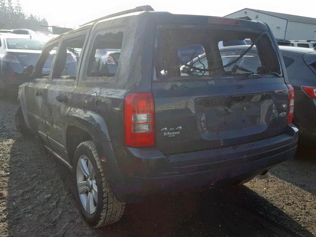 1J4NF2GB0BD126548 - 2011 JEEP PATRIOT CHARCOAL photo 3