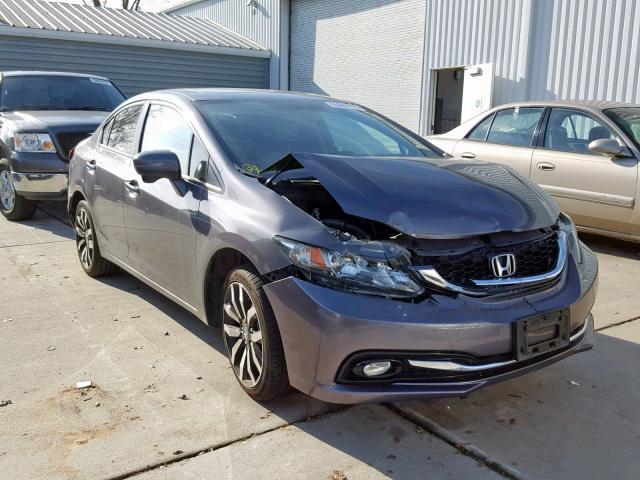 19XFB2F95FE264045 - 2015 HONDA CIVIC EXL CHARCOAL photo 1