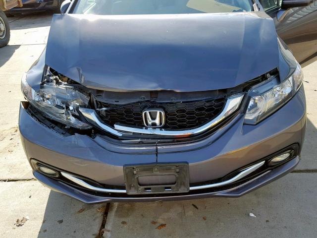 19XFB2F95FE264045 - 2015 HONDA CIVIC EXL CHARCOAL photo 7