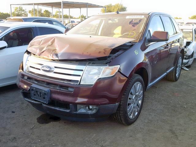 2FMDK39C79BA56213 - 2009 FORD EDGE LIMIT MAROON photo 2