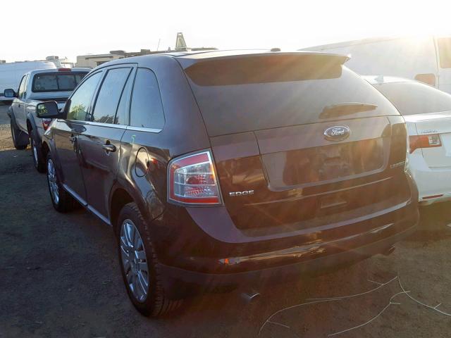 2FMDK39C79BA56213 - 2009 FORD EDGE LIMIT MAROON photo 3