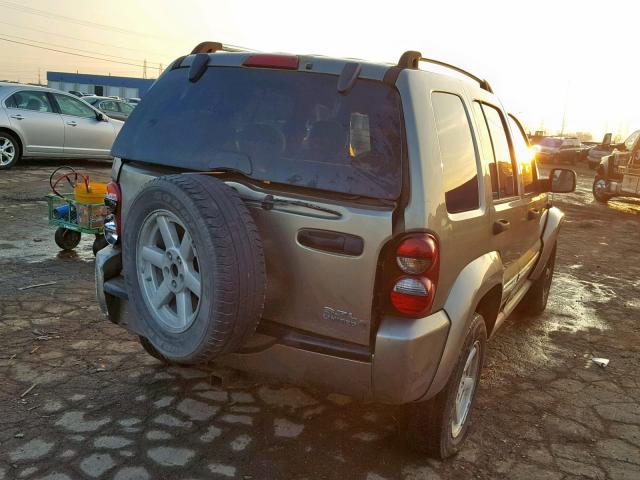 1J4GL58K06W203141 - 2006 JEEP LIBERTY LI TAN photo 4