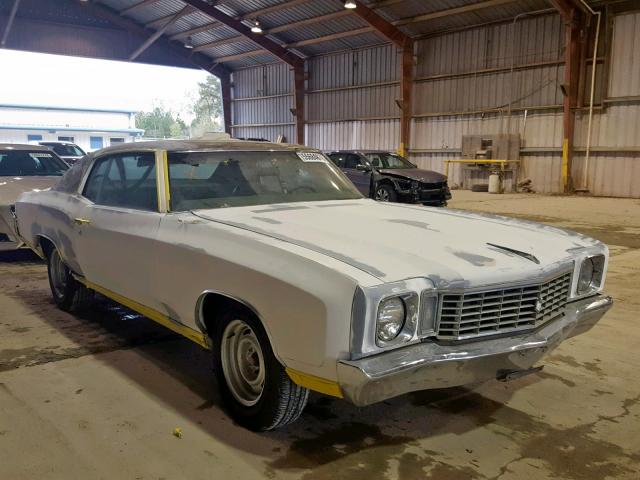 1H57J2B670636 - 1972 CHEVROLET MONTE CARL WHITE photo 1