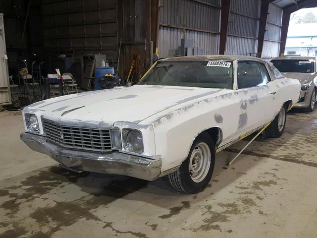 1H57J2B670636 - 1972 CHEVROLET MONTE CARL WHITE photo 2