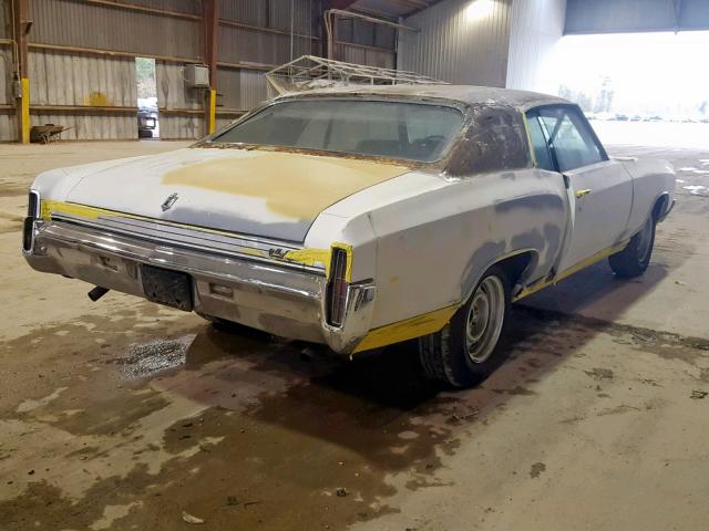 1H57J2B670636 - 1972 CHEVROLET MONTE CARL WHITE photo 4