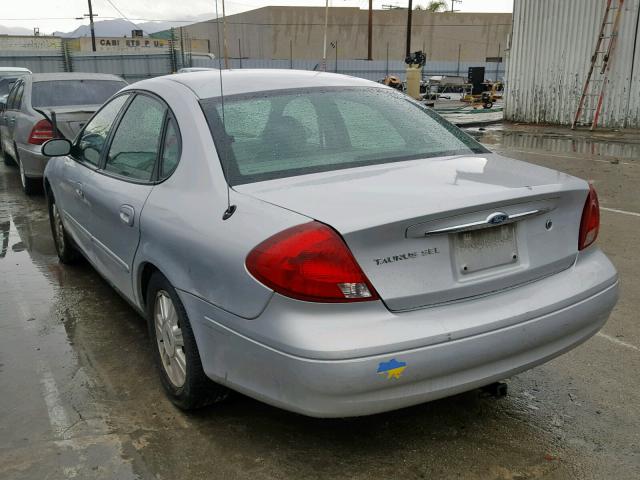 1FAHP56S63A106817 - 2003 FORD TAURUS SEL SILVER photo 3