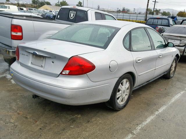 1FAHP56S63A106817 - 2003 FORD TAURUS SEL SILVER photo 4