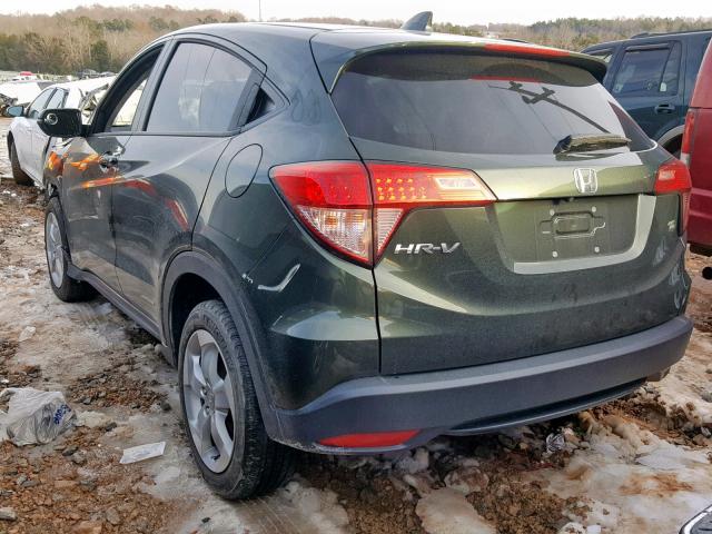 3CZRU5H59GM726529 - 2016 HONDA HR-V EX GREEN photo 3