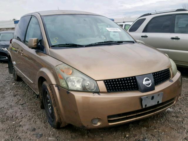 5N1BV28U94N303988 - 2004 NISSAN QUEST S GOLD photo 1