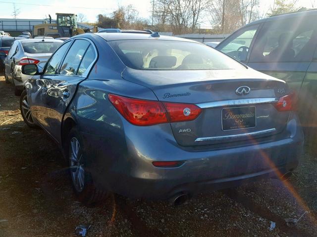 JN1CV7AR5HM681302 - 2017 INFINITI Q50 BASE GRAY photo 3