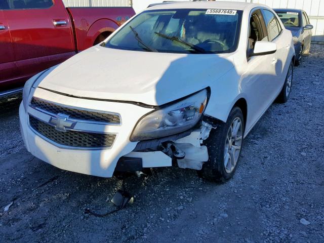 1G11D5RR8DF113648 - 2013 CHEVROLET MALIBU 1LT WHITE photo 2