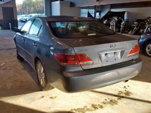 JTHBA30GX65150440 - 2006 LEXUS ES 330 GRAY photo 3