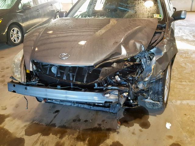 JTHBA30GX65150440 - 2006 LEXUS ES 330 GRAY photo 9