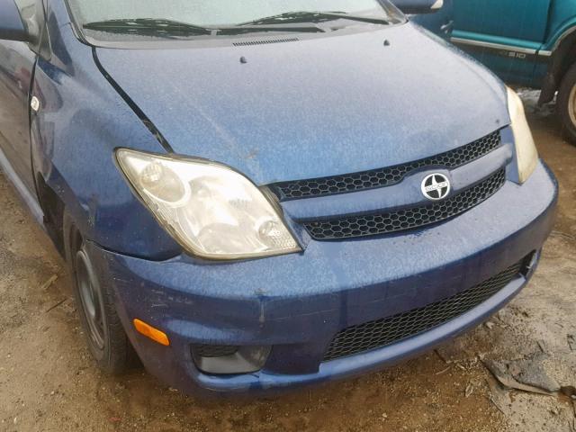 JTKKT624060138223 - 2006 TOYOTA SCION XA BLUE photo 9