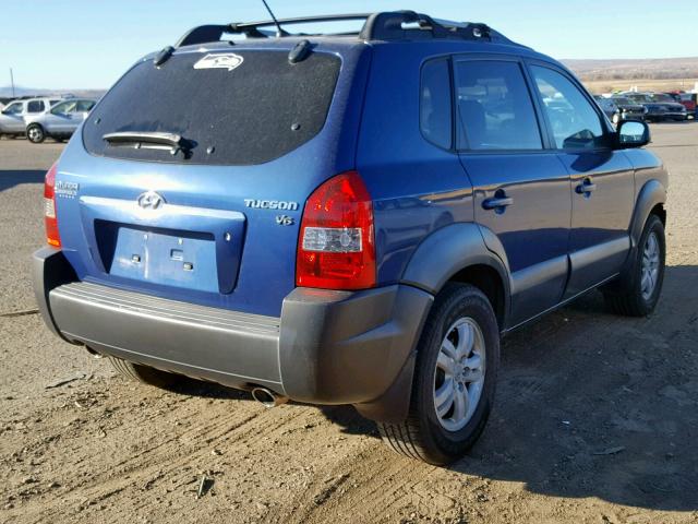 KM8JN12D17U685698 - 2007 HYUNDAI TUCSON SE BLUE photo 4