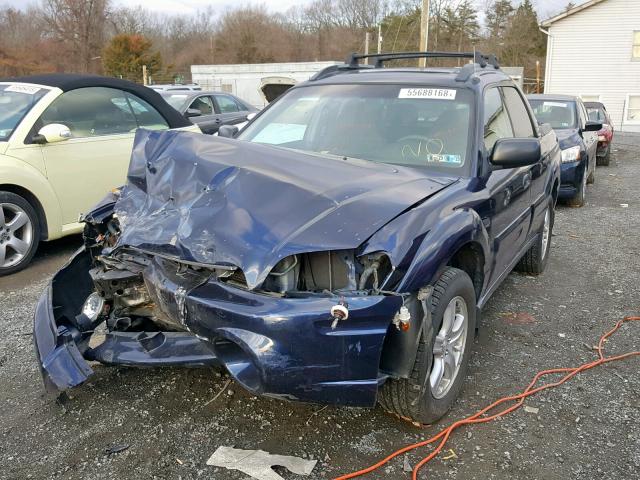 4S4BT62C357103854 - 2005 SUBARU BAJA SPORT BLUE photo 2