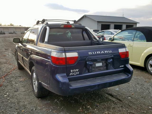 4S4BT62C357103854 - 2005 SUBARU BAJA SPORT BLUE photo 3