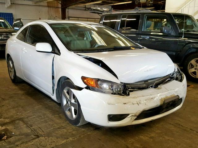 2HGFG12928H523777 - 2008 HONDA CIVIC EXL WHITE photo 1