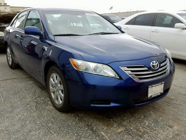 4T1BB46K58U046569 - 2008 TOYOTA CAMRY HYBR BLUE photo 1