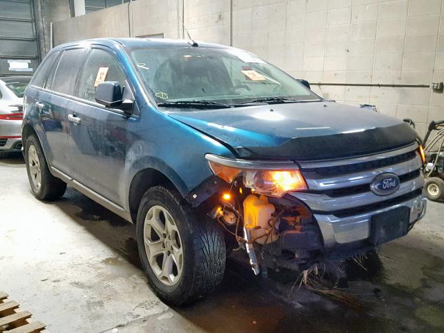 2FMDK4JC5BBA50160 - 2011 FORD EDGE SEL BLUE photo 1