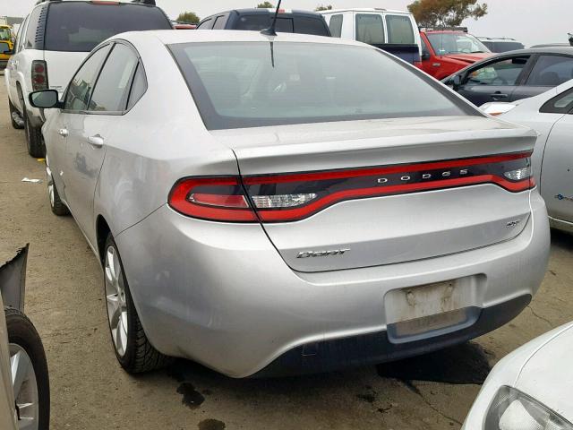 1C3CDFBA0DD148985 - 2013 DODGE DART SXT SILVER photo 3