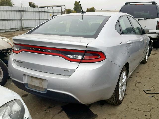 1C3CDFBA0DD148985 - 2013 DODGE DART SXT SILVER photo 4