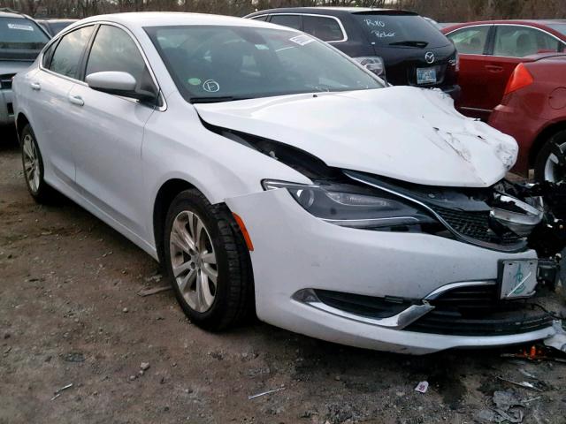 1C3CCCABXFN666952 - 2015 CHRYSLER 200 LIMITE WHITE photo 1