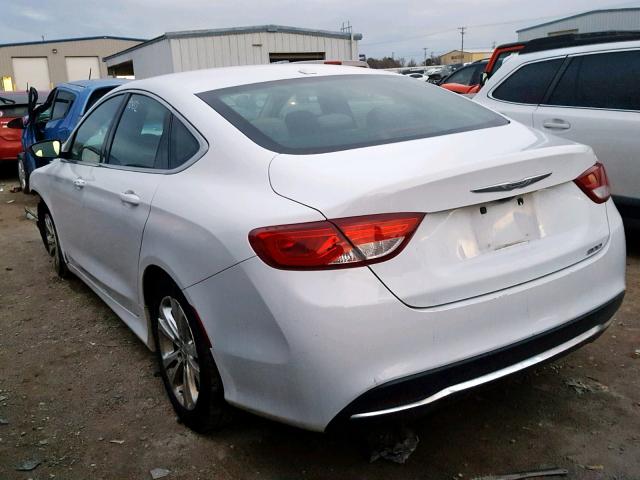 1C3CCCABXFN666952 - 2015 CHRYSLER 200 LIMITE WHITE photo 3