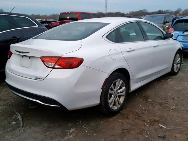 1C3CCCABXFN666952 - 2015 CHRYSLER 200 LIMITE WHITE photo 4